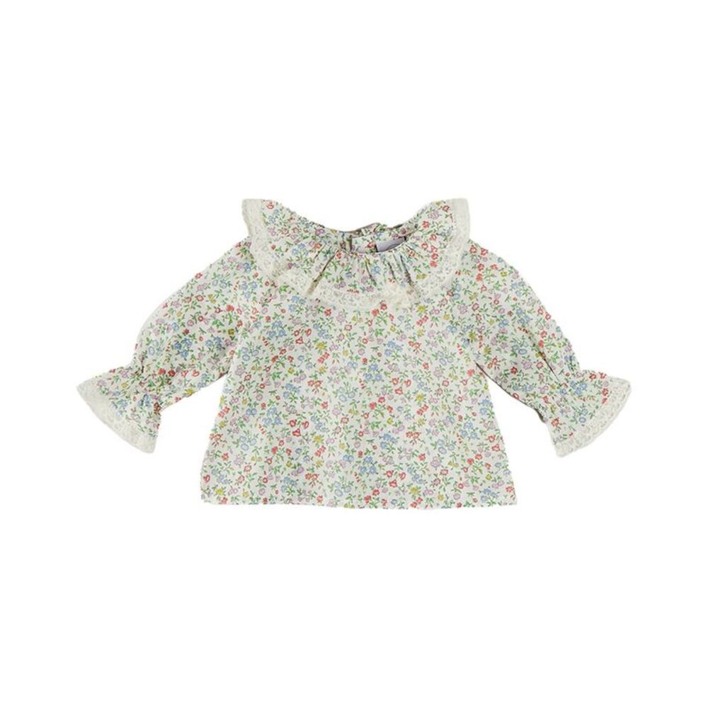 Pepa London Girls  Cordelia Floral Blouse, Pink